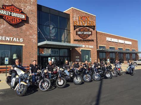 Fox river harley - HOURS. Monday 10:00 am - 6:00 pm. Tue - Wed Out Riding. Thu - Fri 10:00 am - 6:00 pm. Saturday 9:00 am - 5:00 pm. Sunday 10:00 am - 4:00 pm. Shop the latest motorcycles for sale when you visit City Limits Harley-Davidson® serving Palatine, IL!